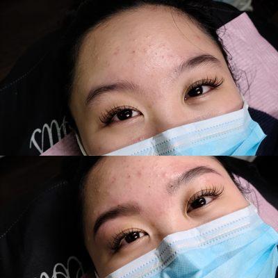 Brow shaping and tint