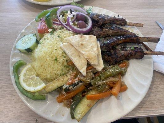 Lamb Chops dinner w/ fresh veggies!! 5 STAR!! Yumm!! Ty for a wonderful M-Day food experience!