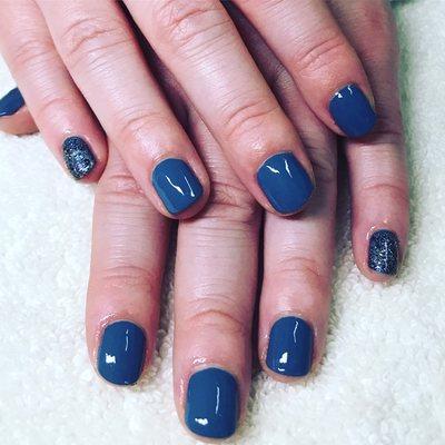 Denim patch gel polish