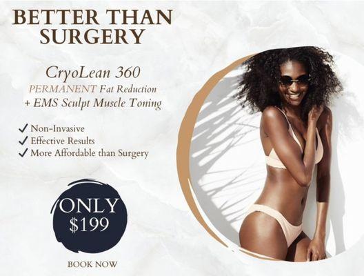 Cryo-Lean, Fat Freezing, Body Contouring, Muscle Toning, Skin Tightening