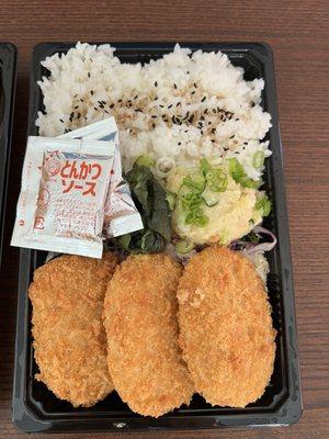 Potato croquette Korokke bento