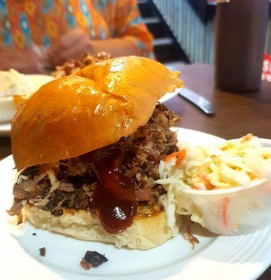 Chef's Special (chopped pulled pork, brisket, and rib meat), $12. Mmmm.