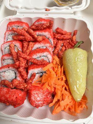 Hot Cheetos sushi