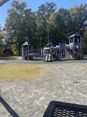 Playground and bathroom