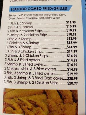 Seafood combos