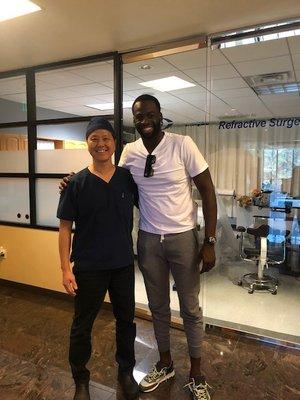 Congrats to Draymond Green of the Warriors on his successful SMILE with Dr. Lee