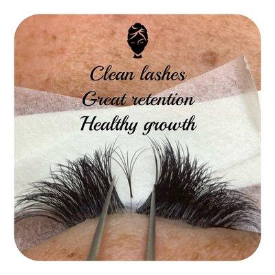 Healthy growth=lashes forever