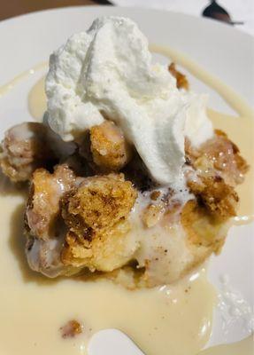 Homemade bread pudding