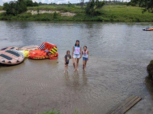 Niobrara River where the falls drain