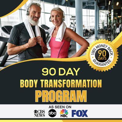 Our 90 Day Body Transformation Program is good that we back it up with our 100% money back guarantee.  Call us for a free consultation.