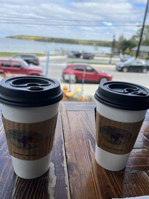 Pumpkin spice Latte and Drip Coffee