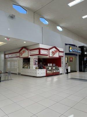 Mrs. Fields Cookies Store Front, Southland Mall, Hayward, CA.