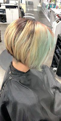 Life is to short to have boring hair! Great Job by our stylist Sammi!!