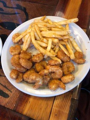 Kids popcorn shrimp. It's a big portion!