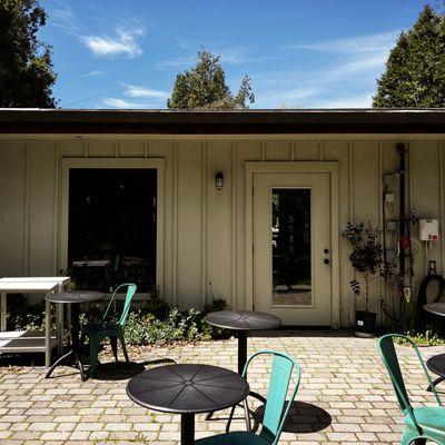 Back patio seating