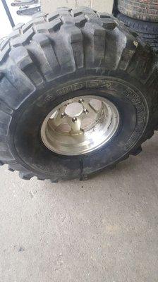 any tire size we are willing to tackle