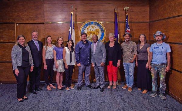 Artist INC 2017 Facilitators Meet Mayor Turner