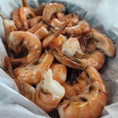 1 lb shrimp, hot or cold $9.99 on Saturdays