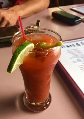 Bloody Mary! Quite small but absolutely full of flavor, and booze!