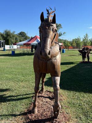 Horse sculpture