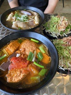 Bun Rieu and Bun Bo Hue