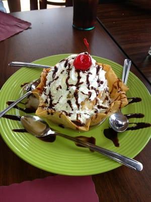 Fried ice cream!!  Sooo good!!!