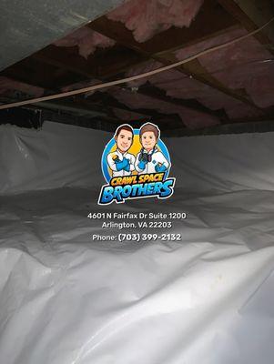 Rebecca Bythewood - Springfield, VA 22153 - Crawl Space Encapsulation, Mold treatment, Fiberglass Insulation, Dehumidifier