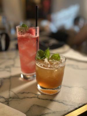 Watermelon cocktail; oro liquido