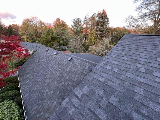 New roof installation