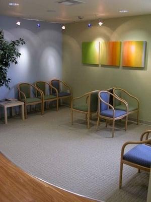 Foster City office patient waiting room