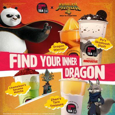 Find your inner dragon with our new Kung Fu Panda 4 movie inspired drinks!