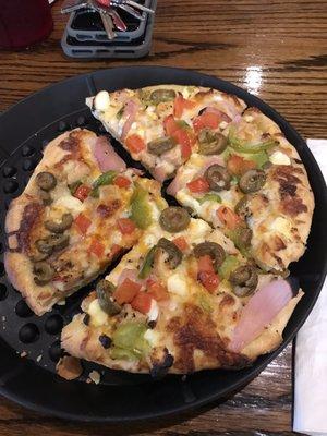 Mediterranean pizza