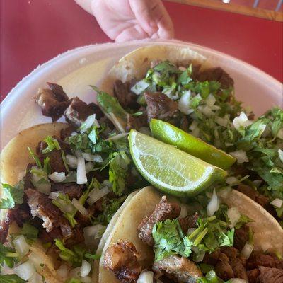 Carne asada tacos