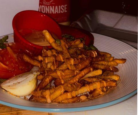 Cajun style fries