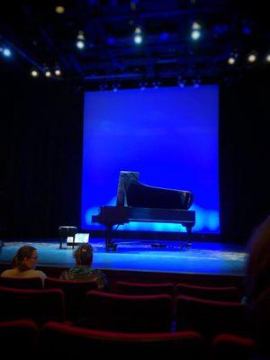 Stage setup for The Hands of Liberace.