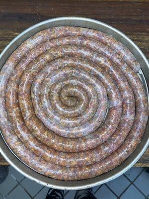 Homemade sausage