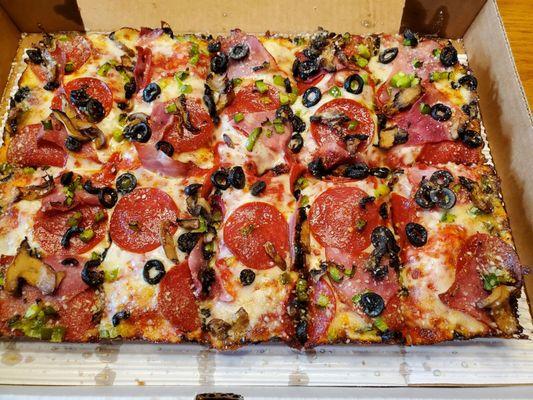 Here it is Oliver's Supreme Square (10pc) 5 toppings for $14.99. MUST use Coupon and Code!   Fri-YaY 6/7/2024