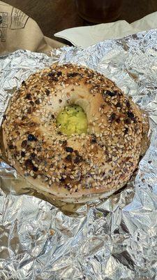 Avocado toast bagel