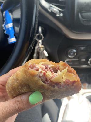 The best corn beef egg rolls