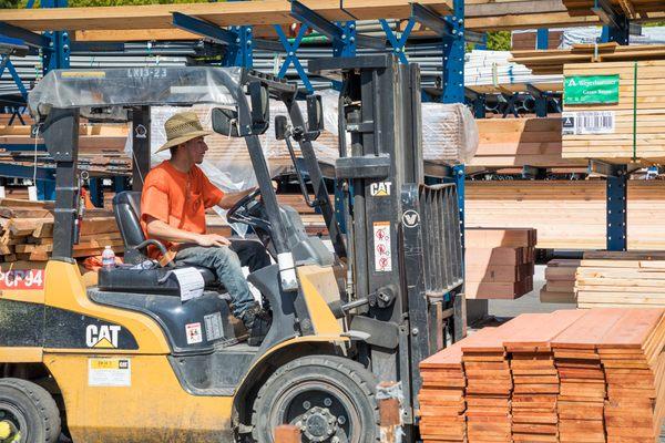 Full lumber yard