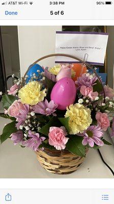 Easter flower arrangement