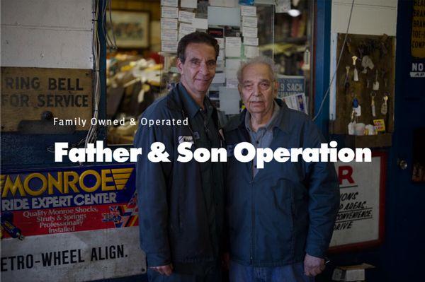 Small business operated by father and son!