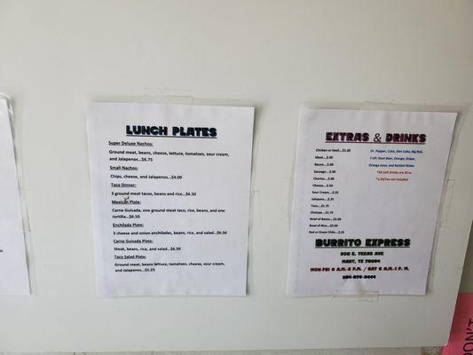 Menus