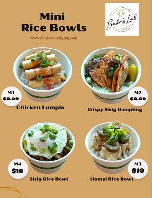 Mini Rice Bowls