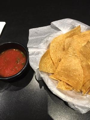 Chips and Salsa , complementary with every meal