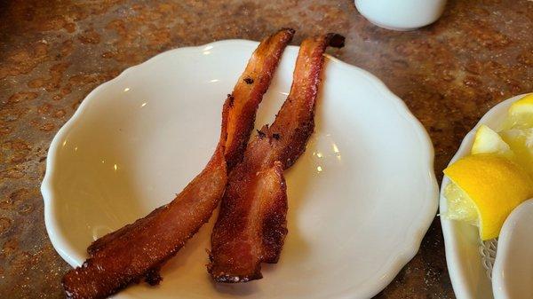 Bacon was slightly soft was cooked perfectly for me.