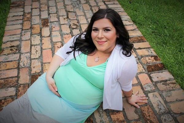 Makeup done by Emily Rose for my maternity photo shoot, even with the high humidity & heat in south La, my makeup stayed on.