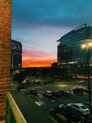 View from outdoor training patio