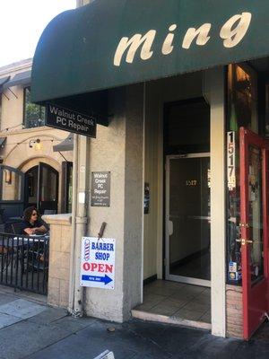 Walnut Creek PC Store font Next to 1515 Restaurant.