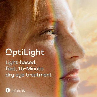 Our OptiLight system is here!  Call to make an appointment for dry eye evaluation and treatment